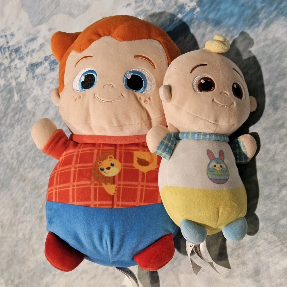 Squishmallows HugMees Cocomelon JJ & Cody Plush Lot of 2 Kellytoy